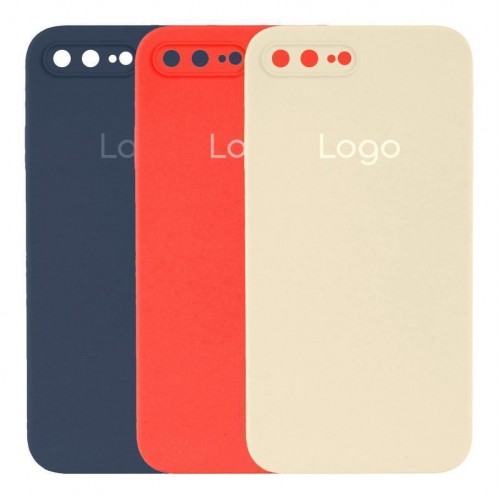 Чохол Silicone Case Square Full Camera для iPhone 7 Plus/8 Plus