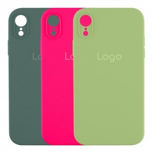 Чохол Silicone Case Square Full Camera для iPhone Xr