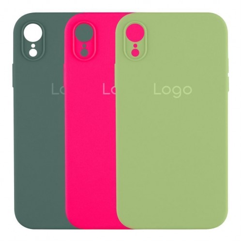 Чохол Silicone Case Square Full Camera для iPhone Xr