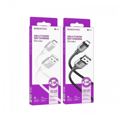 Кабель USB Borofone BX101 Creator Micro 2.4A