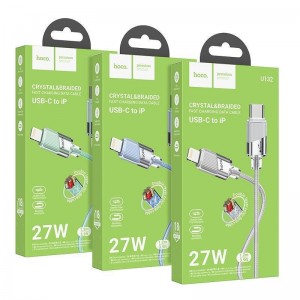 Кабель USB Hoco U132 PD27W Type-C to Lightning 1.2m