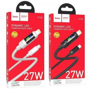 Кабель USB Hoco U126 PD27W Type-C to Lightning 1.2m