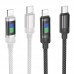 Кабель USB Hoco U126 PD27W Type-C to Lightning 1.2m