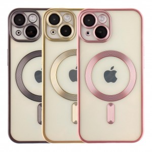 Чохол TPU Metallic Chrome Full Camera with Magsafe для iPhone 15