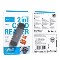Кардрідер Hoco HB45 Spirit 2-in-1 USB/Type-C 3.0 Кардрідер Hoco HB45 Spirit 2-in-1 USB/Type-C 3.0