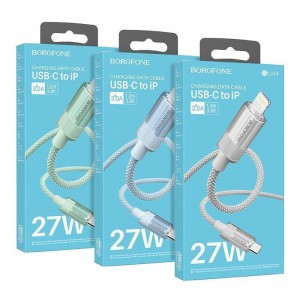 Кабель USB Borofone BU44 Sincero PD27W Type-C to Lightning 1.2m