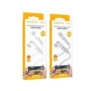 Кабель USB Borofone BX105 Corriente 60W Type-C to Type-C