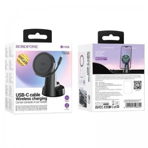 Автотримач Borofone BH208 Mona Magnetic Wireless 15W Автотримач Borofone BH208 Mona Magnetic Wireless 15W
