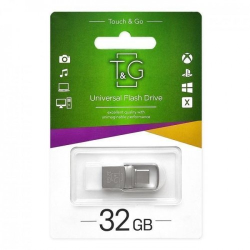 USB OTG флеш-накопичувач -Type C 32GB T&G металева серія 104