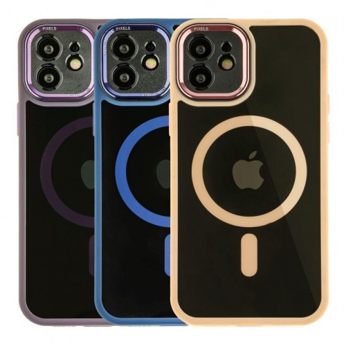 Чохол TPU+PC+Metal Calais with MagSafe для iPhone 12