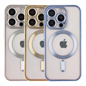 Чохол TPU Metallic Chrome Full Camera with Magsafe для iPhone 13 Pro