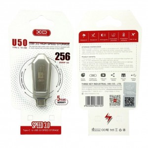 USB флеш-накопичувач XO U50 USB3.0+Type C 256GB USB флеш-накопичувач XO U50 USB3.0+Type C 256GB