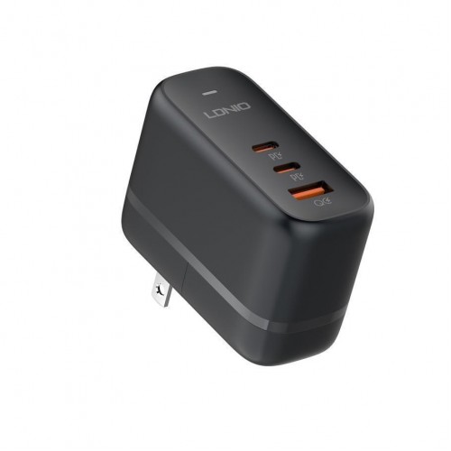Мережевий Зарядний Пристрій LDNIO Q366 1USB/2USB-C GAN PD65W+Type-C to Type-C