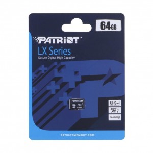 Карта Пам'яті Patriot LX Series MicroSDXC (UHS-1) 64gb 10 Class