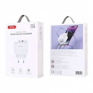 Мережевий Зарядний Пристрій XO L137 1USB-C/1USB PD/QC 20W