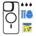 Чохол TPU+PC+Metal Stand Case with MagSafe and Camera Lenses для iPhone 15 Pro Max Чохол TPU+PC+Metal Stand Case with MagSafe and Camera Lenses для iPhone 15 Pro Max
