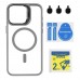 Чохол TPU+PC+Metal Stand Case with MagSafe and Camera Lenses для iPhone 15 Pro Max Чохол TPU+PC+Metal Stand Case with MagSafe and Camera Lenses для iPhone 15 Pro Max