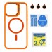 Чохол TPU+PC+Metal Stand Case with MagSafe and Camera Lenses для iPhone 15 Pro Max Чохол TPU+PC+Metal Stand Case with MagSafe and Camera Lenses для iPhone 15 Pro Max