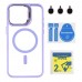 Чохол TPU+PC+Metal Stand Case with MagSafe and Camera Lenses для iPhone 15 Pro Max Чохол TPU+PC+Metal Stand Case with MagSafe and Camera Lenses для iPhone 15 Pro Max