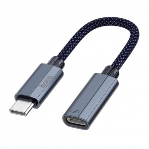 Перехідник Hoco UA29A Type-C male to iP female (L=0.15m) Перехідник Hoco UA29A Type-C male to iP female (L=0.15m)