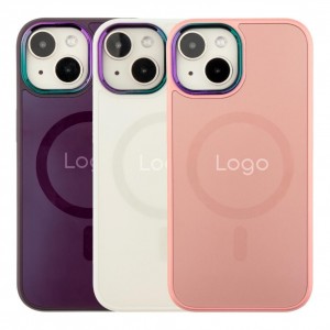 Чохол AG-Glass Chrome Camera with Magsafe для iPhone 15