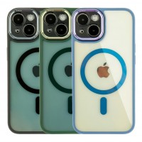 Чохол TPU+PC+Metal Calais with MagSafe для iPhone 15 Чохол TPU+PC+Metal Calais with MagSafe для iPhone 15