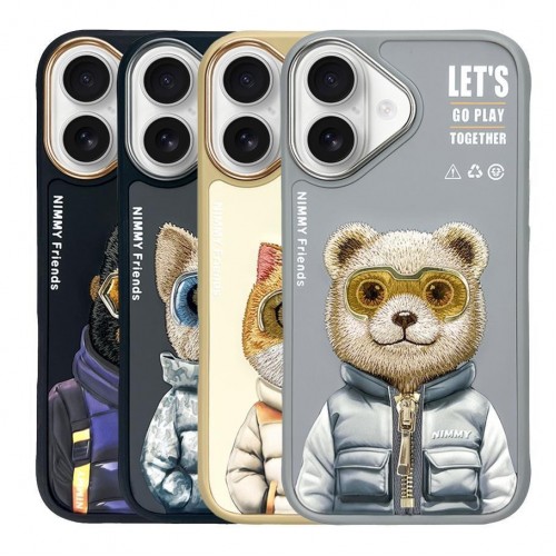 Чохол TPU+PC Nimmy 3D with Metal Buttons для iPhone 16