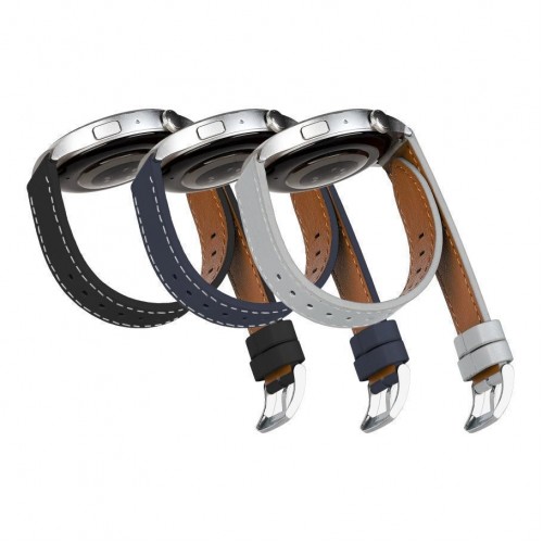 Ремінець Универс 22mm Leather strap with straight tip для Samsung/Amazfit/Huawei