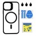 Чохол TPU+PC+Metal Stand Case with MagSafe and Camera Lenses для iPhone 12/12 Pro Чохол TPU+PC+Metal Stand Case with MagSafe and Camera Lenses для iPhone 12/12 Pro