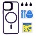 Чохол TPU+PC+Metal Stand Case with MagSafe and Camera Lenses для iPhone 12/12 Pro Чохол TPU+PC+Metal Stand Case with MagSafe and Camera Lenses для iPhone 12/12 Pro