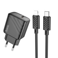 Мережевий Зарядний Пристрій Hoco CS22A 1USB-C PD/QC 30W+Type-C to Lightning Мережевий Зарядний Пристрій Hoco CS22A 1USB-C PD/QC 30W+Type-C to Lightning