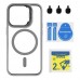 Чохол TPU+PC+Metal Stand Case with MagSafe and Camera Lenses для iPhone 15 Pro Чохол TPU+PC+Metal Stand Case with MagSafe and Camera Lenses для iPhone 15 Pro