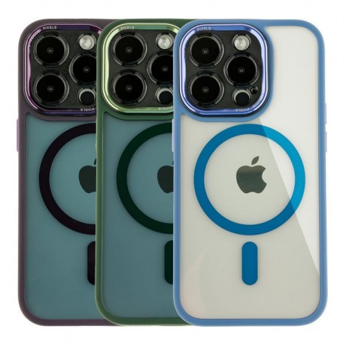 Чохол TPU+PC+Metal Calais with MagSafe для iPhone 14 Pro