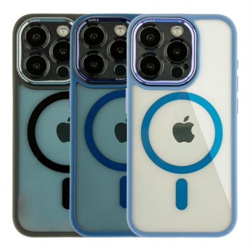 Чохол TPU+PC+Metal Calais with MagSafe для iPhone 15 Pro