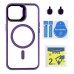 Чохол TPU+PC+Metal Stand Case with MagSafe and Camera Lenses для iPhone 14 Чохол TPU+PC+Metal Stand Case with MagSafe and Camera Lenses для iPhone 14