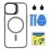 Чохол TPU+PC+Metal Stand Case with MagSafe and Camera Lenses для iPhone 15 Чохол TPU+PC+Metal Stand Case with MagSafe and Camera Lenses для iPhone 15