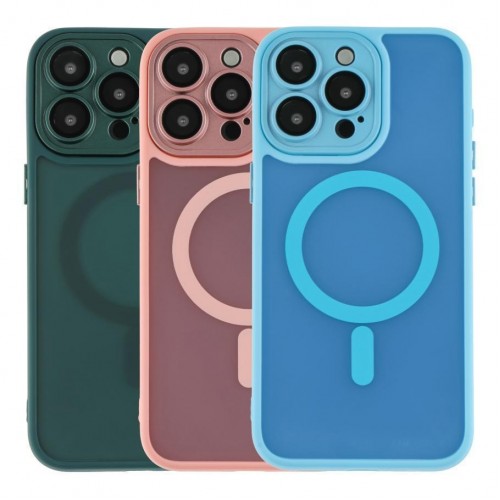 Чохол TPU+PC Magnetic Matte Camera Lens with Magsafe для iPhone 15 Pro Max