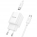 Мережевий Зарядний Пристрій Hoco C147A 1USB-C/1USB PD/QC 20W+Type-C to Type-C Мережевий Зарядний Пристрій Hoco C147A 1USB-C/1USB PD/QC 20W+Type-C to Type-C