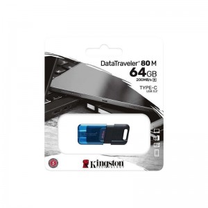USB флеш-накопичувач 3.2 Kingston DataTraveler 80M 64gb Type C