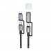 Кабель USB Hoco U138 USB-C/iP to USB-C/LED Light 1.2m