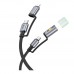 Кабель USB Hoco U138 USB-C/iP to USB-C/LED Light 1.2m