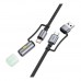 Кабель USB Hoco U138 USB/USB-C to USB-C/LED Light 1.2m