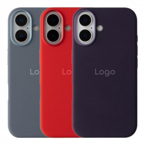 Чохол Silicone Case Metal Buttons (AA) для iPhone 16