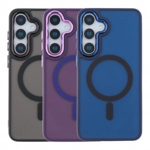 Чохол TPU+PC Space Magnetic Color with Magsafe для Samsung Galaxy S24 FE 5G (S721)