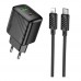 Мережевий Зарядний Пристрій Hoco CS25A 1USB-C/1USB PD/QC 20W+Type-C to Lightning