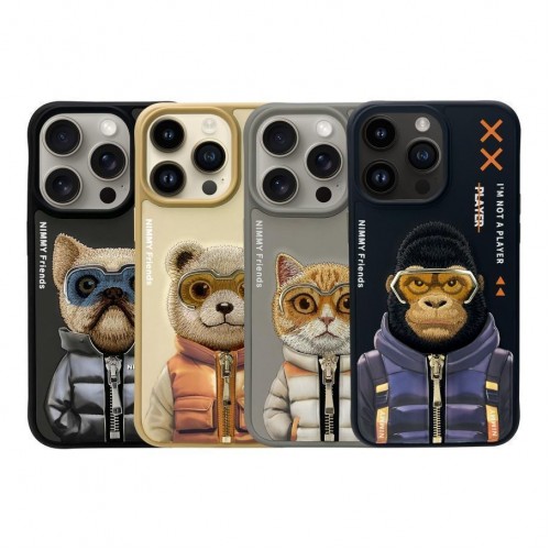 Чохол TPU+PC Nimmy 3D with Metal Buttons для iPhone 15 Pro Max