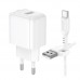 Мережевий Зарядний Пристрій Borofone BAS42A 1USB QC3.0 18W+USB to Type-C