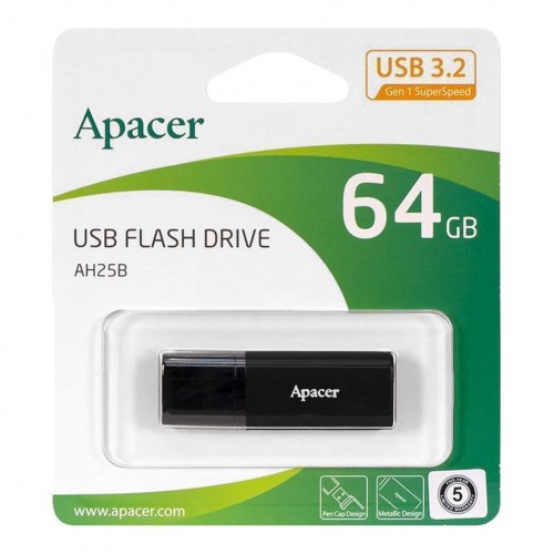 USB флеш-накопичувач 3.2 Apacer AH25B 64Gb