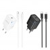 Мережевий Зарядний Пристрій Borofone BA84A 1USB-C PD/QC 30W+Type-C to Lightning