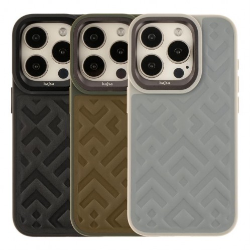 Чохол Kajsa Briquette Collection Rhombus для iPhone 15 Pro Max